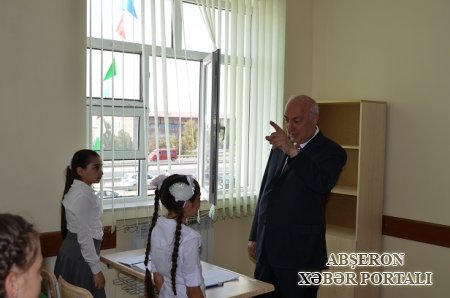 Abşeron rayonunda yeni dərs ilinin başlanması ilə əlaqədar olaraq yeni məktəbin açılışı olub