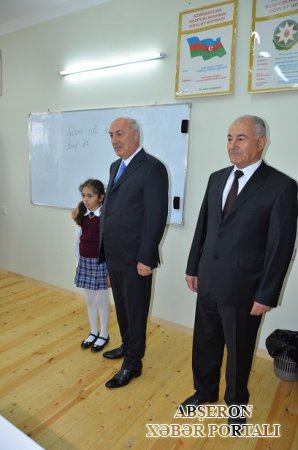 Abşeronda yeni məktəbin açılışı oldu