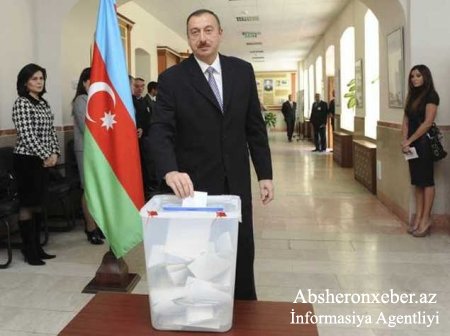 Azərbaycan prezidenti səs verib