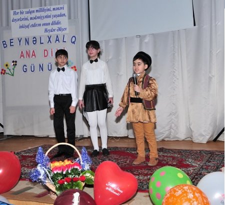 Abşeron məktəblərində Beynəlxalq Ana Dili Günü bayramı qeyd edilib