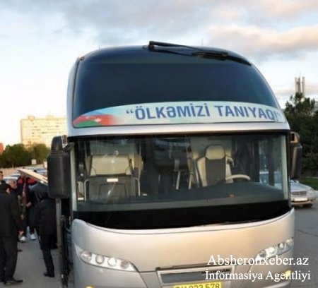 “Ölkəmizi tanıyaq” layihəsi çərçivəsində Abşeron rayonunun bir qrup məktəblisi noyabrın 16-da maarifləndirici tur-aksiyaya qoşulublar
