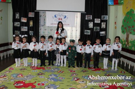 20 yanvar faciəsi Abşerondaki körpələr evi-uşaq bağçalarında müxtəlif tədbirlərlə qeyd olunur.