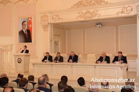 Abşeron Rayon İcra Hakimiyyətinin hesabat iclası keçirilib