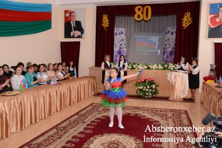 Abşeron rayonu Novxanı  kənd 1 nömrəli tam orta məktəbin 80 illik yubleyi qeyd olunub