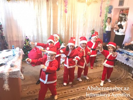 Abşerondakı uşaq bağçalarında Yeni il şənlikləri davam edir