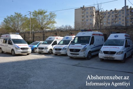Abşeronda 3 ay ərzində tibbi yardım stansiyasına 8085 müraciət olunub