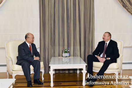 Prezident İlham Əliyev Beynəlxalq Atom Enerjisi Agentliyinin baş direktorunu qəbul edib.