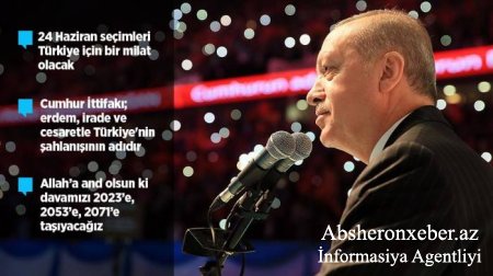 Ərdoğan AKP-nin seçki proqramını açıqladı