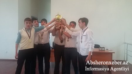 Abşeronun komandası İntellektual oyun üzrə regional məktəb çempionatının qalib oldu