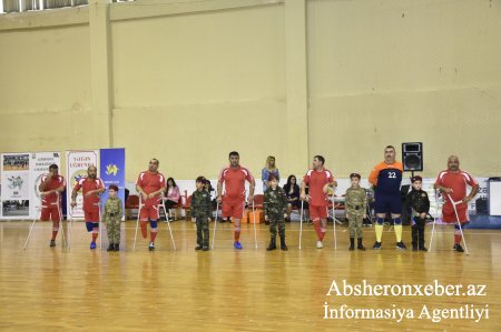 “Qarabağ qaziləri” ambutant futbol federasiyasının “Abşeron” və “Xırdalan” komandaları arasında yoldaşlıq paraolimpiya yarışı keçirilib.