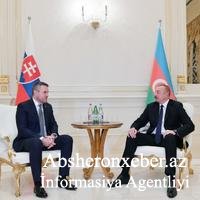Prezident İlham Əliyev Slovakiyanın Baş naziri ilə görüşüb