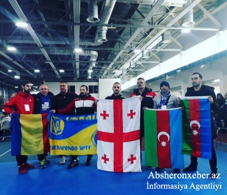 Abşeron taekvondoçuları “Kiev Open” beynəlxalq turnirində üç medal qazanıblar