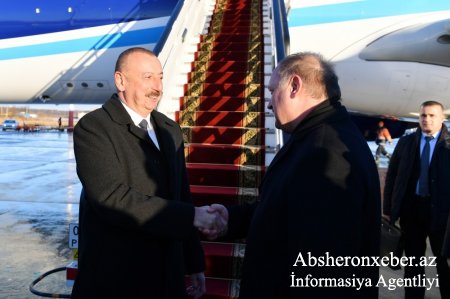 Azərbaycan Prezidenti İlham Əliyev Rusiyaya işgüzar səfərə gəlib