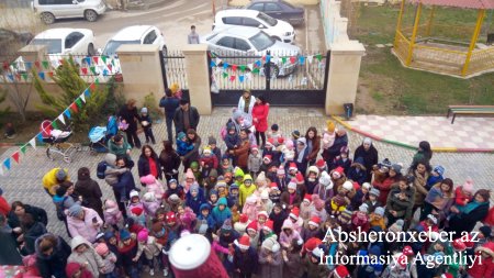 Xırdalan şəhər 24 saylı körpələr evi-uşaq bağçasında Yeni İl şənliyi