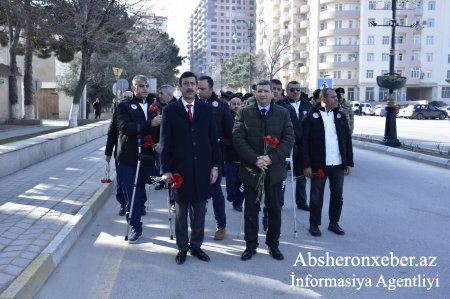 Abşeron rayonunda 20 Yanvar şəhidlərinin xatirəsi anılıb