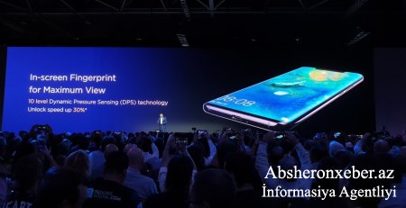 “Huawei” flaqman modelində təkmil biometrik təhlükəsizlik sistemi təqdim edib