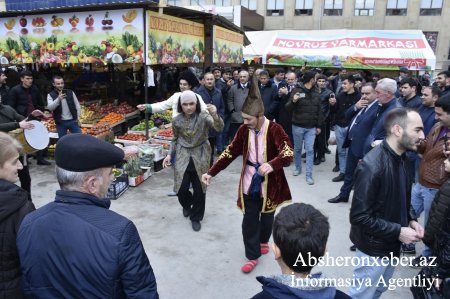 Xanım başçı Novruz Bayramı yarmarkasında-FOTOLAR