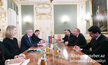 Prezident İlham Əliyev Avstriyanın Federal Prezidenti Aleksander Van der Bellen ilə görüşüb