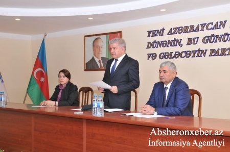 YAP Abşeron rayon təşkilatı Gənclər Birliyinə yeni sədr seçildi