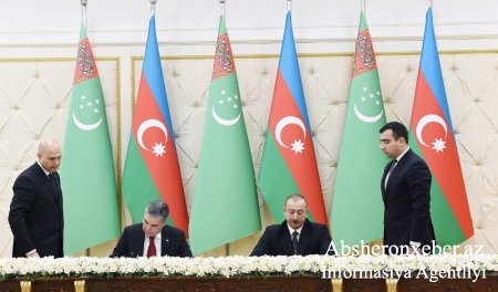 Azərbaycan-Türkmənistan sənədləri imzalanıb