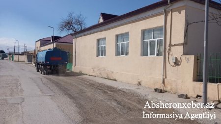 Abşeron rayonunda dezinfeksiya işləri mütamadi olaraq davam etdirilir