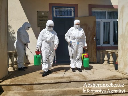 Abşeron rayonunda dezinfeksiya işləri mütamadi olaraq davam etdirilir