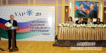 Abşeron Rayonunda YAP -in yarmasının 20 illiyi qeyd olunmuşdur