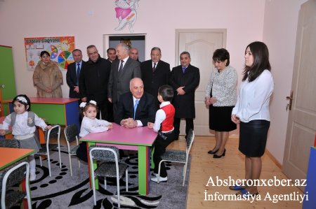 Abşeronda yeni uşaq bağçası-körpələr evi istifadəyə verildi