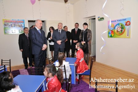 Məmmədli kəndində  yeni inşa edilən körpələr evi-uşaq bağçasının açılışı oldu