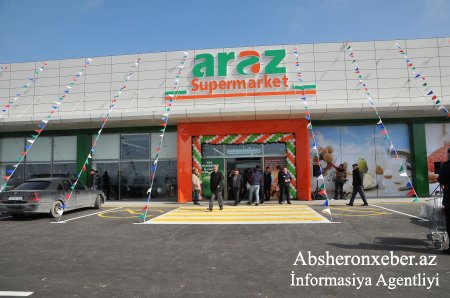 Sarayda  “Araz” supermarketlər şəbəkəsinin yeni filialı istifadəyə verildi