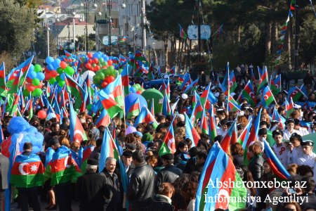 İTV - Abşeronda Bayraq Bayramı yürüşü