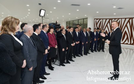 İlham Əliyev Abşeron Olimpiya İdman Kompleksinin açılışında iştirak edib