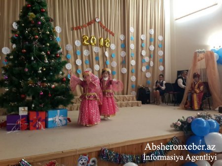 Qobuda bağça uşaqları üçün Yeni İl şənliyi təşkil olunub