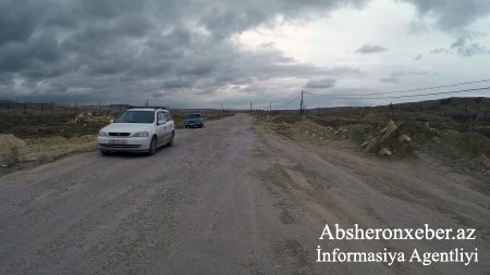 Abşeron rayonu ərazisindəki magistral yol yenidən qurulur