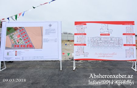 Abşeronda AMEA əməkdaşları üçün tikiləcək ilk yaşayış kompleksinin təməli qoyulub