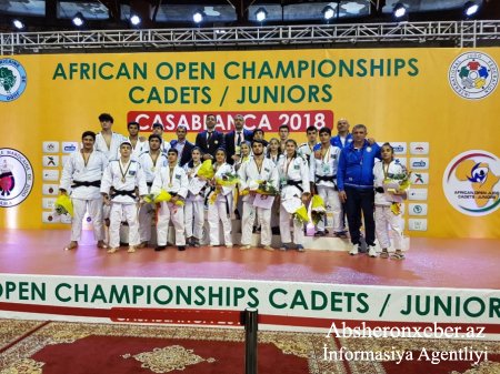 Yeniyetmə cüdoçularımız Afrika kuboku uğrunda beynəlxalq turnirdə 18 medal qazanıblar