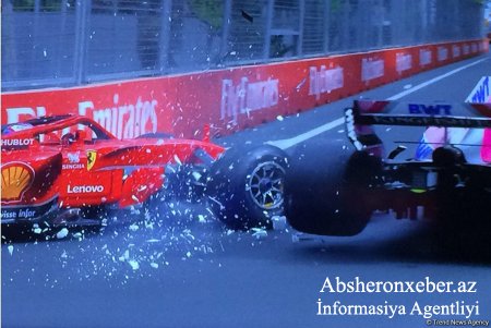 Bakıda Formula 1 yarışının ilk dəqiqələrində QƏZA