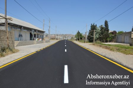 Prezident İlham Əliyev yenidən qurulan Lökbatan-Qobu avtomobil yolunun açılışında iştirak edib
