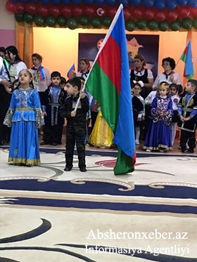 Xırdalanın 23 saylı bağçasında Dövlət Bayrağı Günü qeyd olunub (Foto+Video) 