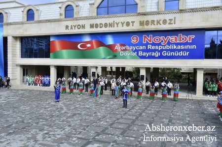 Abşeronda Dövlət Bayrağı Günü münasibətilə ümumrayon bayramı keçirildi 