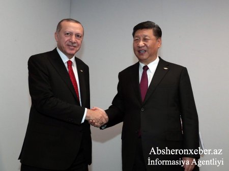 Türkiyə Prezidenti Çin lideri ilə görüşüb