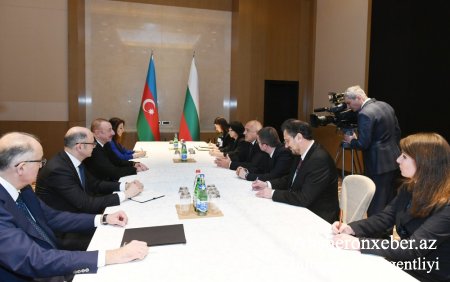 Azərbaycan Prezidenti İlham Əliyev Bolqarıstanın Baş naziri ilə görüşüb 