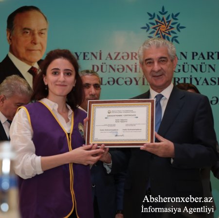 Abşeronda“ASAN könüllü”lərə sertifikatlar verildi