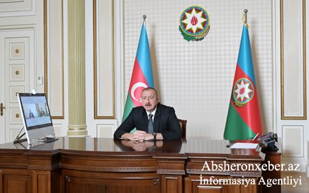 İlham Əliyev yeni naziri videoformatda qəbul etdi