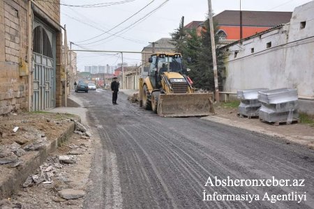 Xırdalanda növbəti küçələrin asfaltlanmasına başlanıldı – Başçı əraziyə gəldi