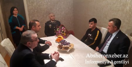  Abşeron rayonunda şəhid ailələri ziyarət edilib.