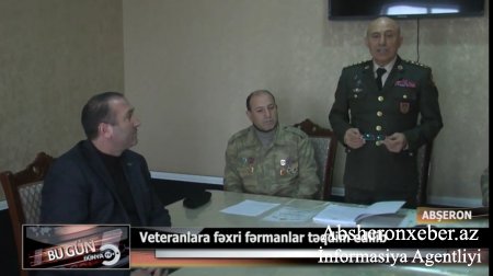 Abşeronda veteranlar təltif olundu - Video