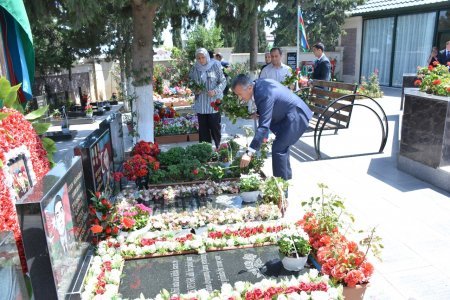 Abşeron rayonunda Qurban bayramı münasibəti ilə şəhid ailələri və qazilər ziyarət olunub