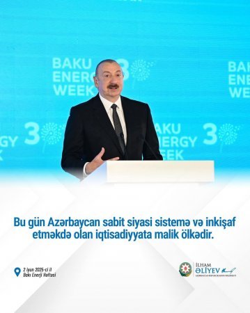 Azərbaycan bu gün təkcə regionda deyil, eləcə də dünyada əsas enerji ixracatçısı kimi tanınır