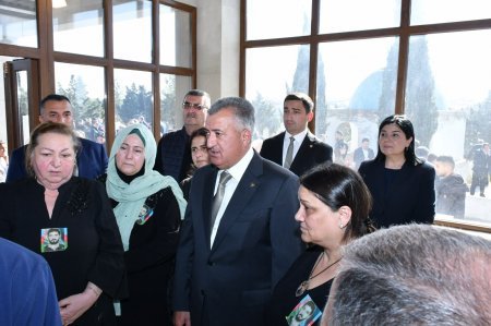 Birinci Qarabağ Müharibəsi şəhidi Abdulla Quliyevin Saray Şəhidlər Xiyabanında dəfn mərasimi keçirilib